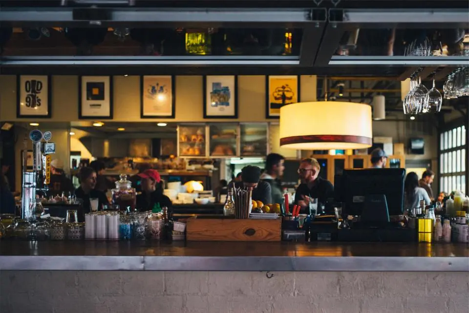 A restaurant interior
